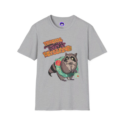 Psychic Trash Detectives Mrs. Scratch the Raccoon Tee