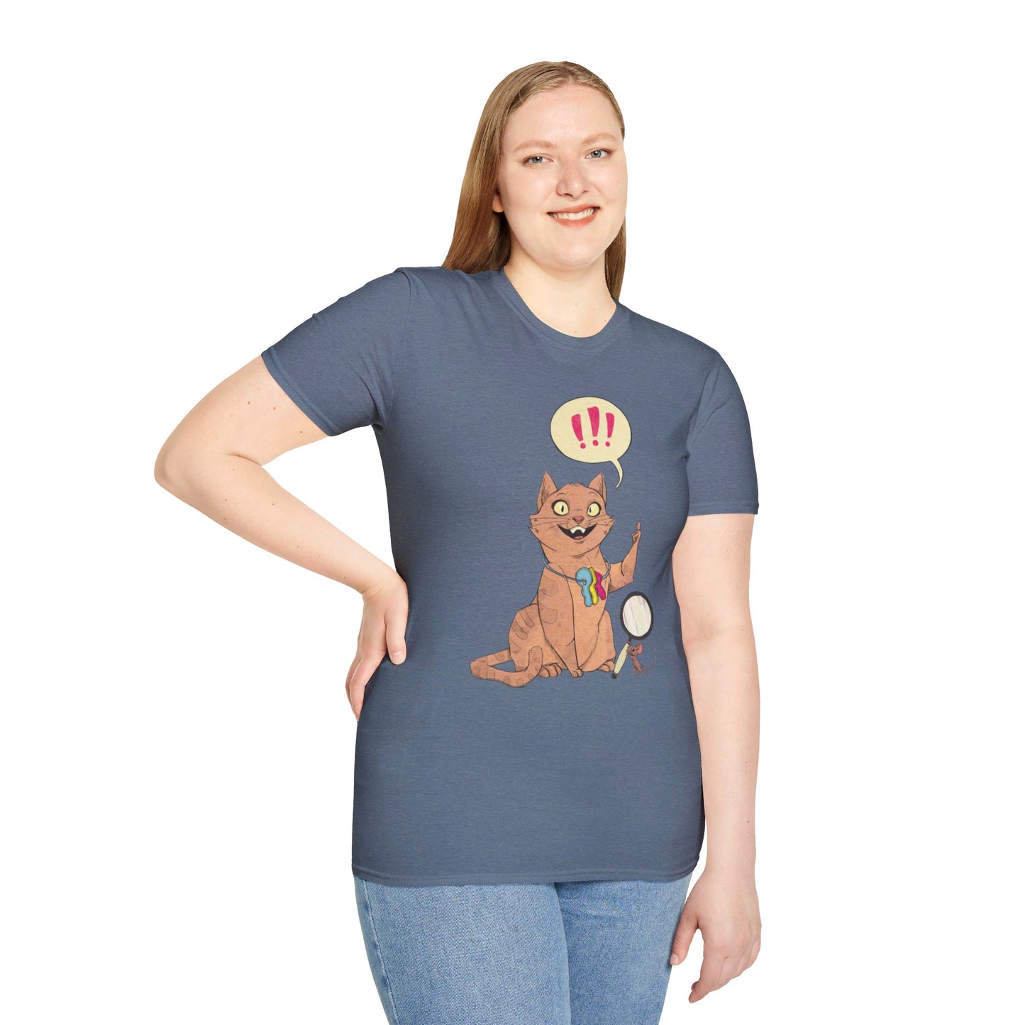 Psychic Trash Detectives Cheese the Cat Tee